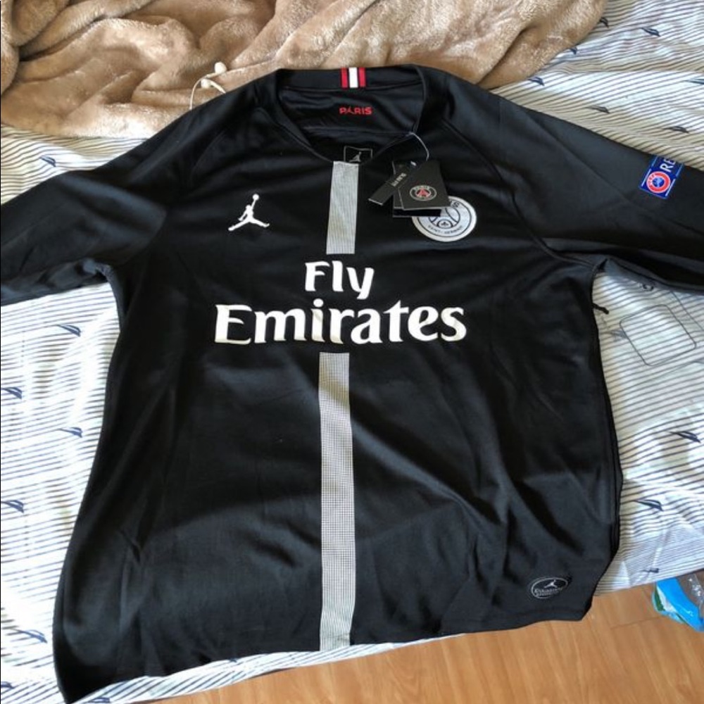 Kylian Mbappe Jordan x PSG Champions League Jersey